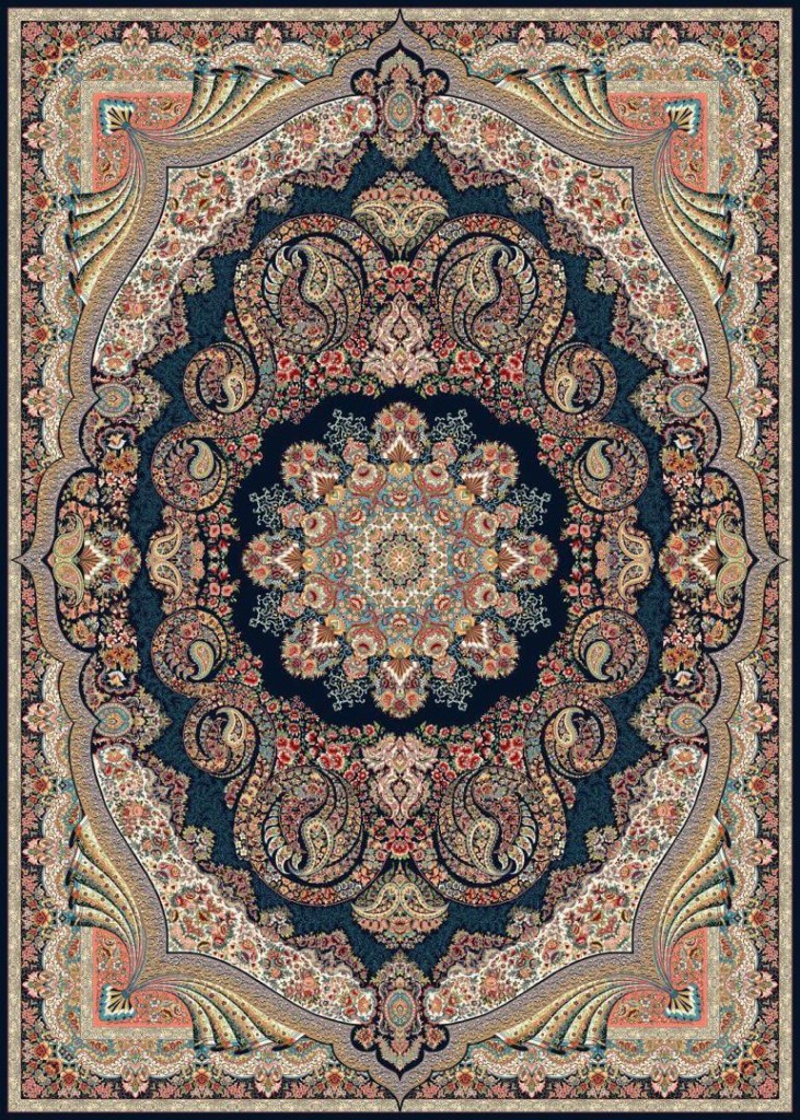 Persian Khesti garden panel carpet